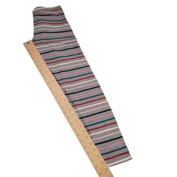Spotted Zebra Girls  Active Stretch Colorful Gray striped Leggings XXL (14/16) - Picture 7 of 7